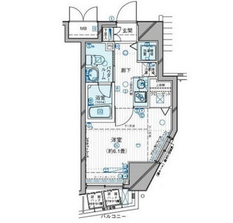 東京都目黒区下目黒１丁目 賃貸マンション 1K